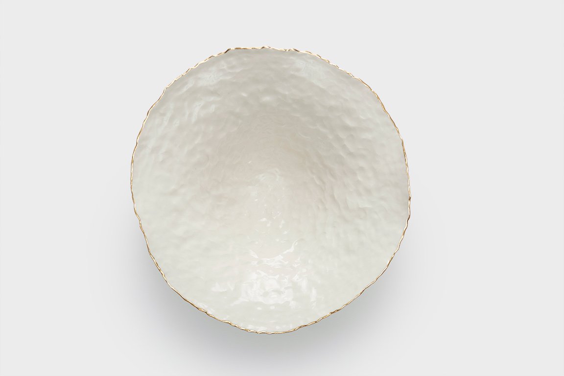 1,000 Pinches Porcelain Bowl with Gold Rim