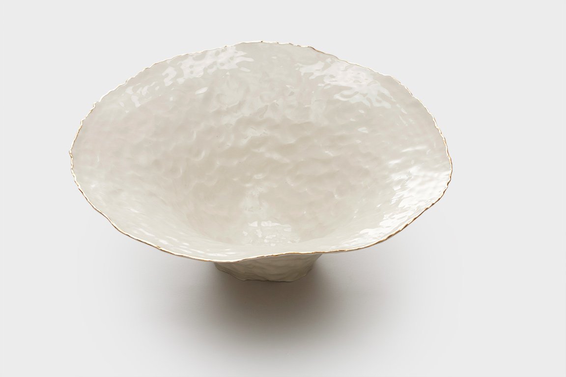 1,000 Pinches Porcelain Bowl with Gold Rim