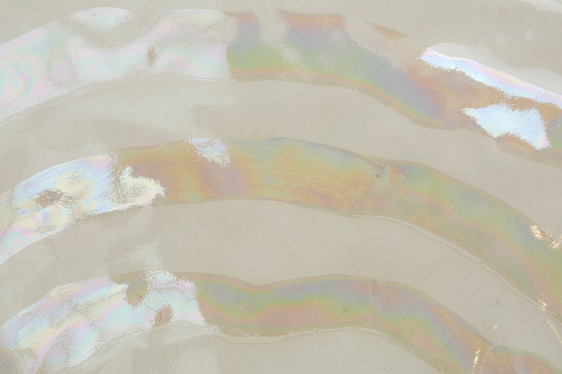 Medium 3 Stripes Mother of Pearl Pinch Pot