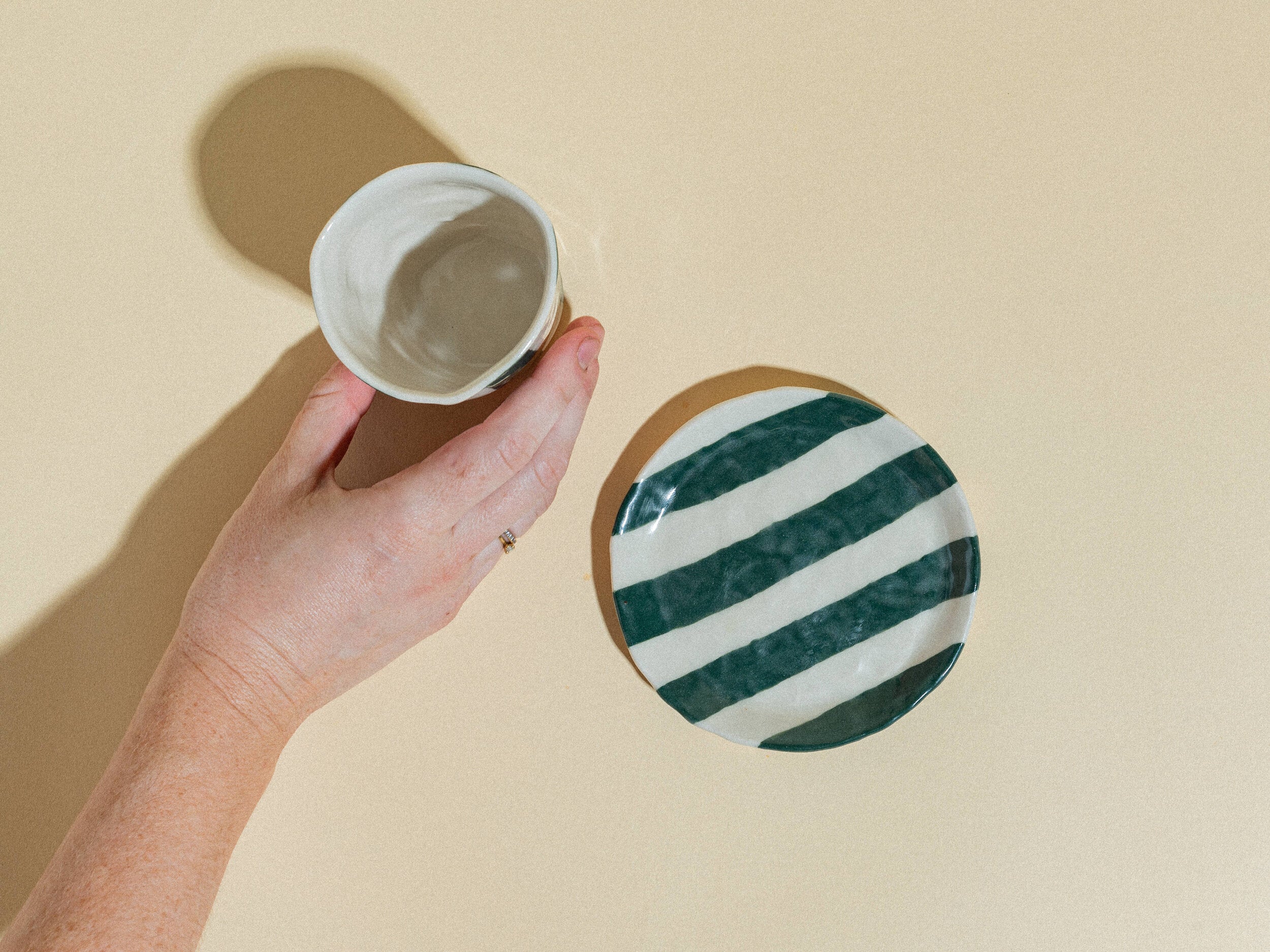 Painted Ribbon Plates