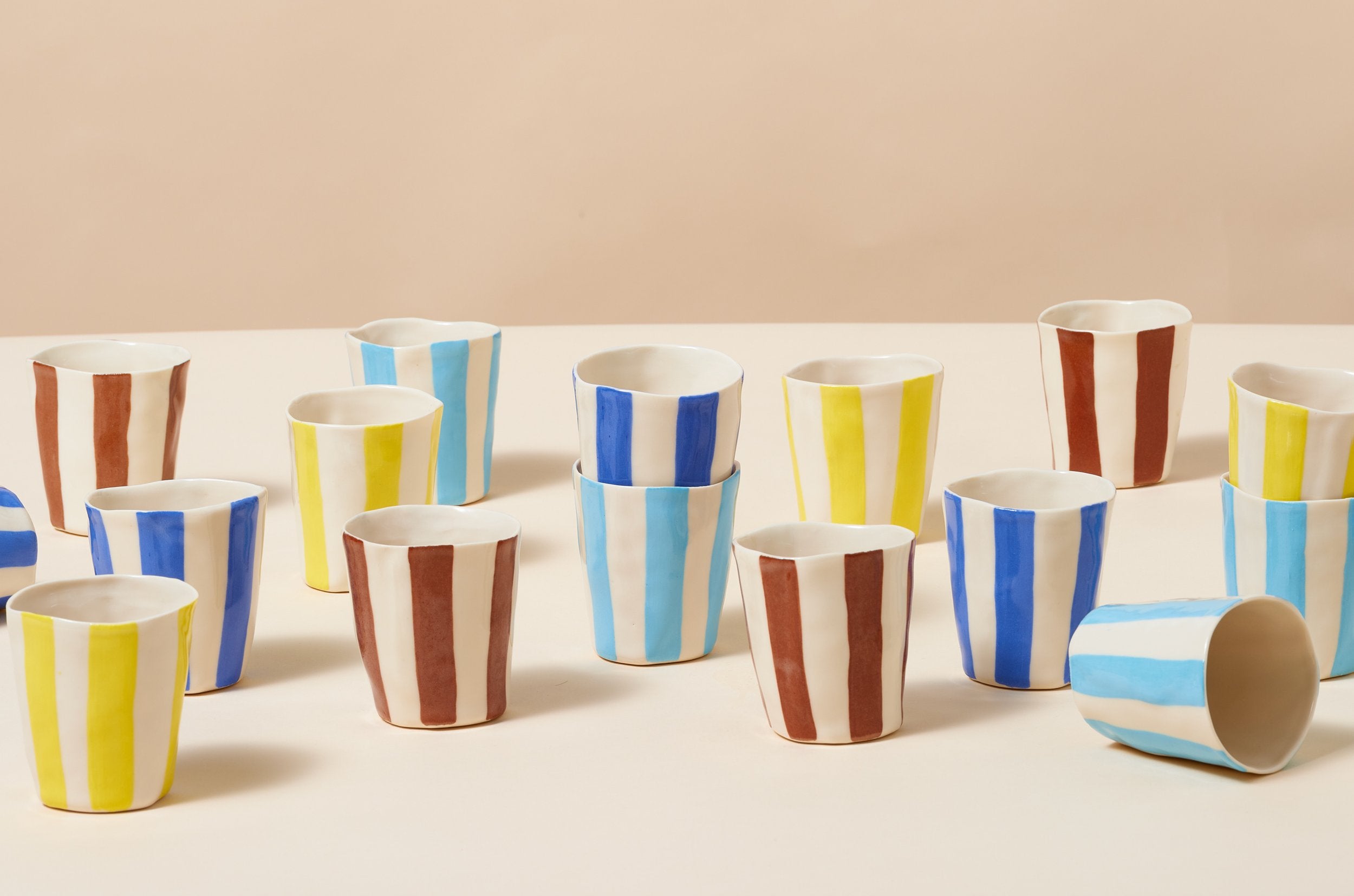 Ocean Pack of Wine Cups - Isabel Halley Ceramics