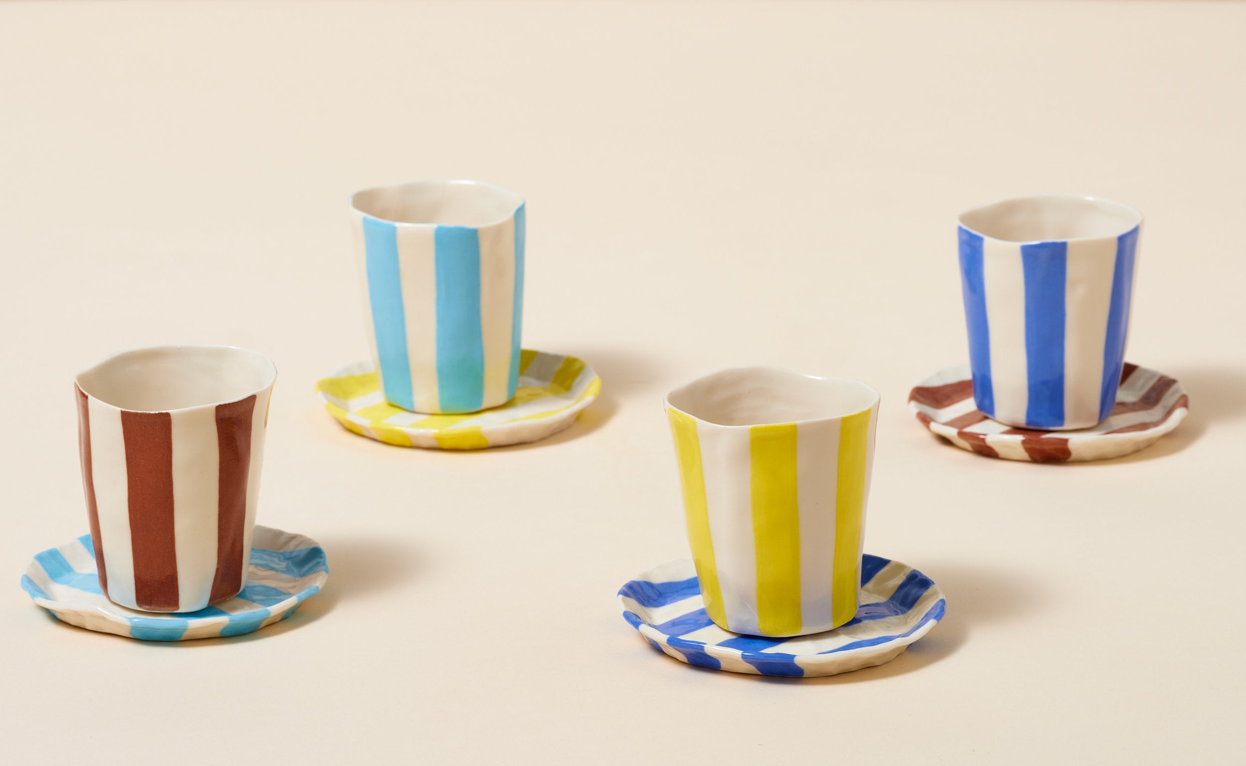 Painted Ribbon Plates