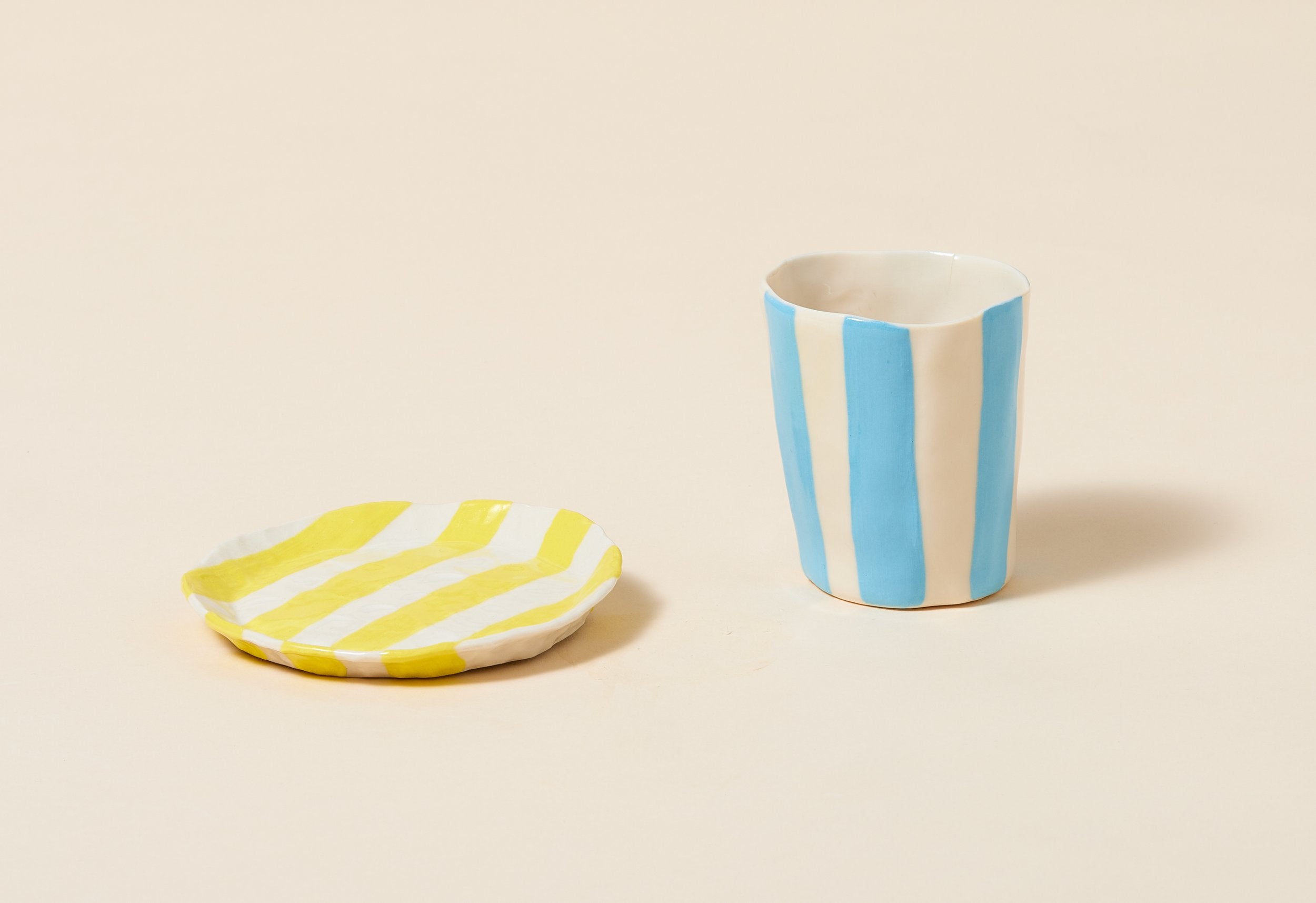 Painted Ribbon Plates