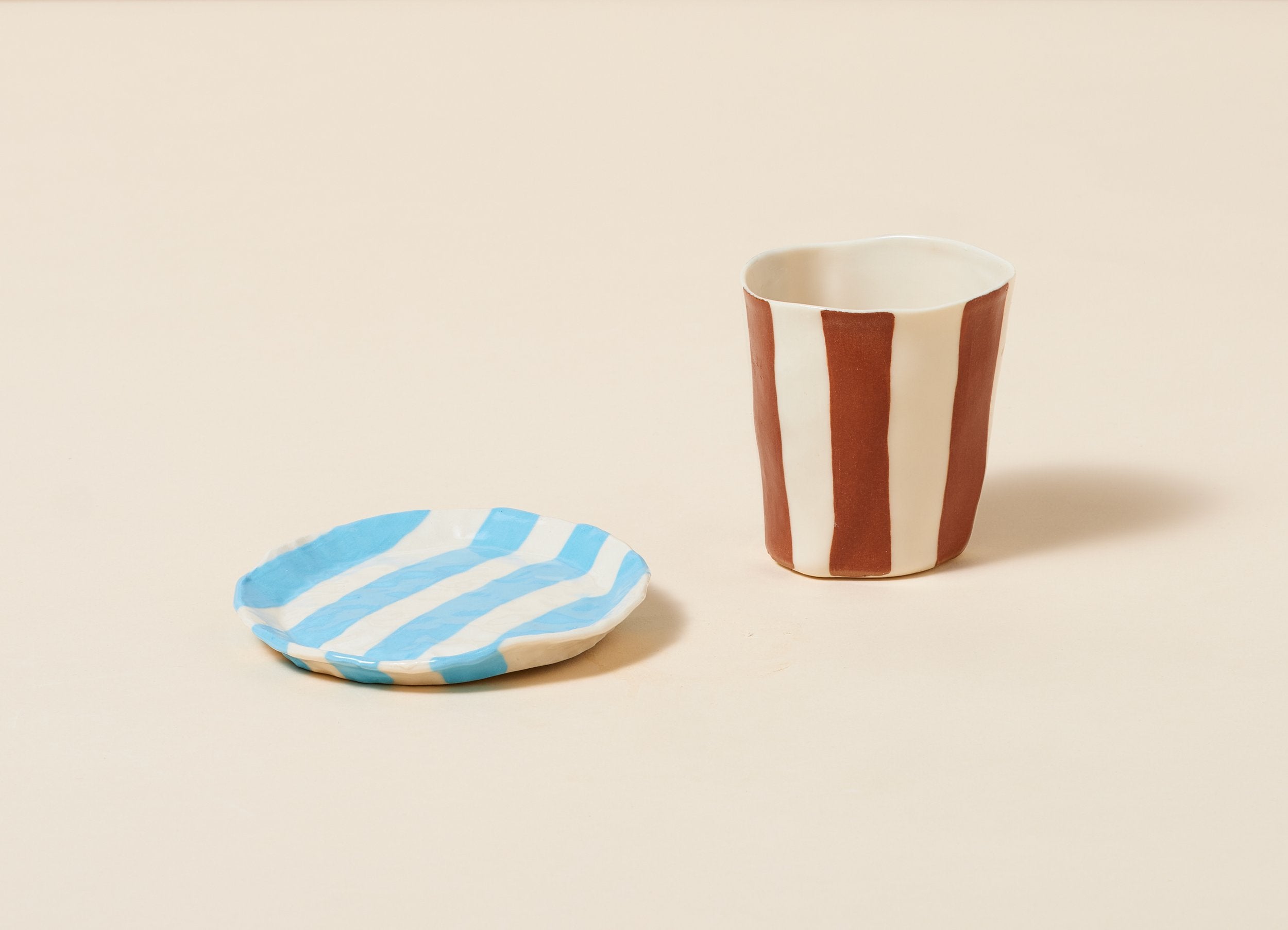 Painted Ribbon Plates