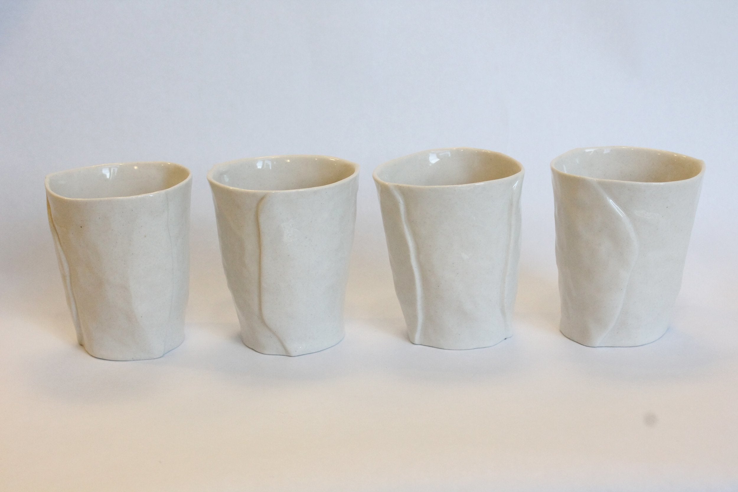 Set of 4 Porcelain Wine Cups