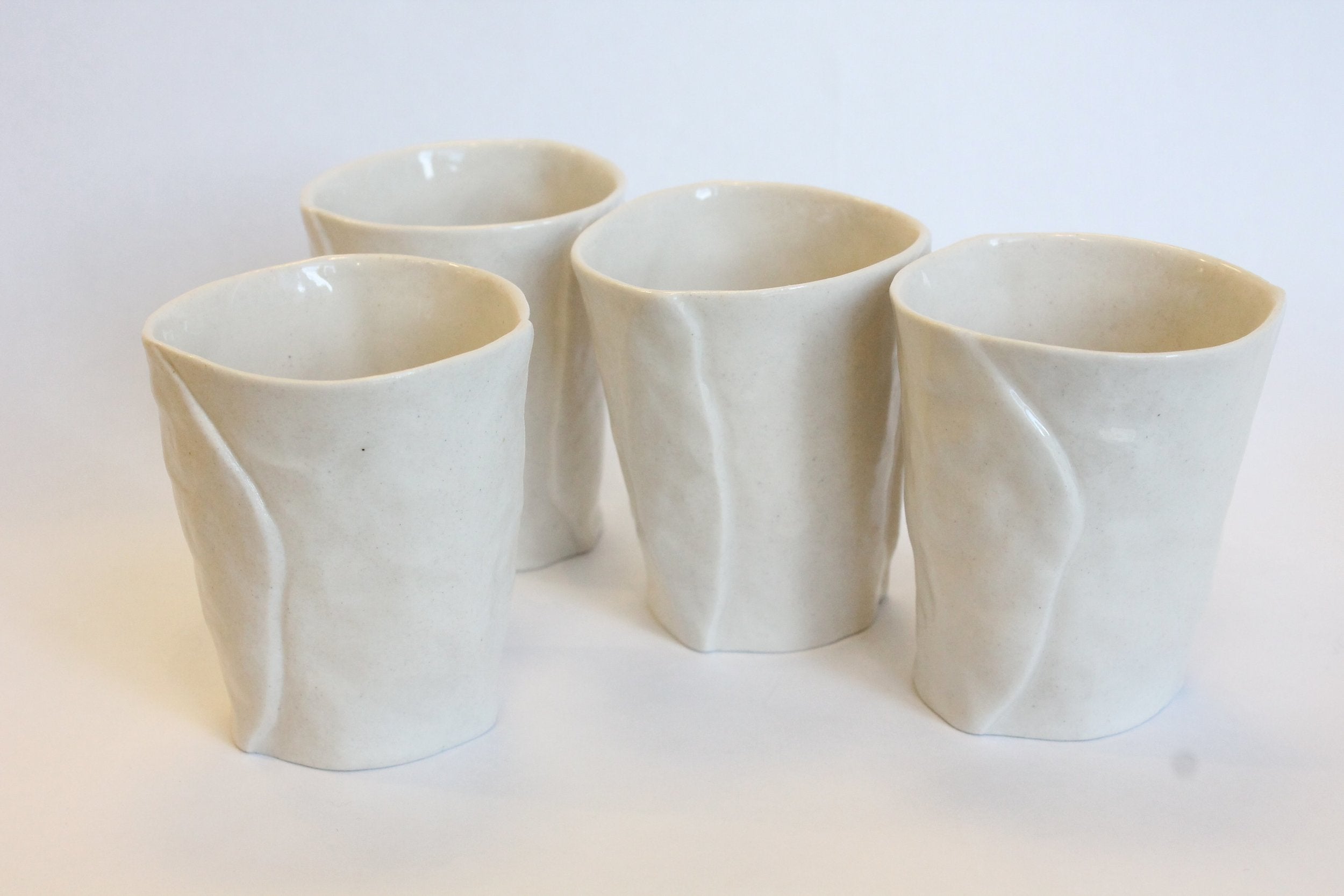 Set of 4 Porcelain Wine Cups