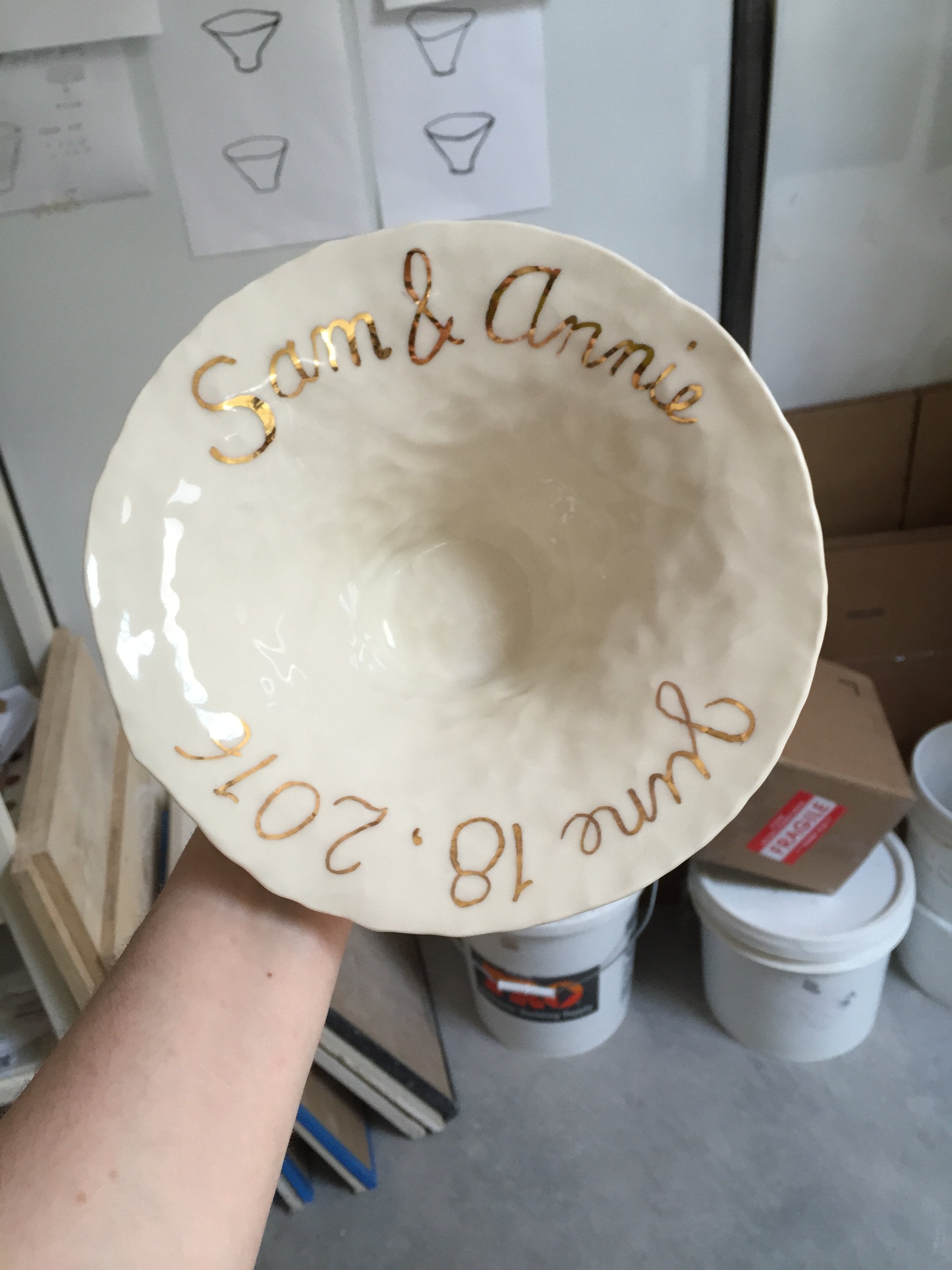 Custom Wedding Bowl