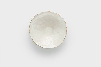 Medium Pinch Pot with gold rim