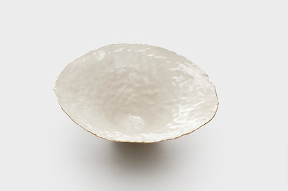 Medium Pinch Pot with gold rim