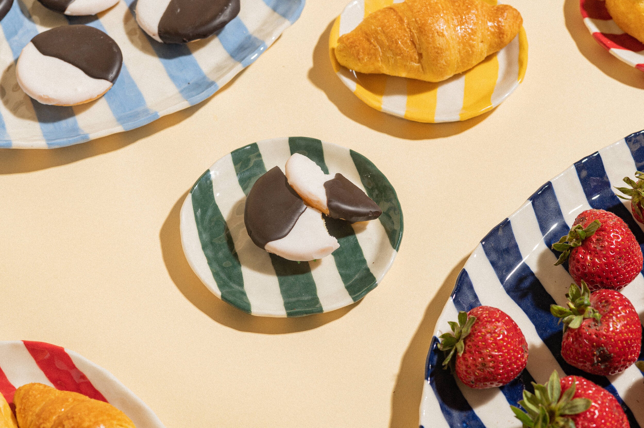 Painted Ribbon Plates