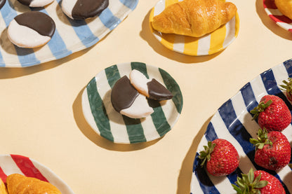 Painted Ribbon Plates