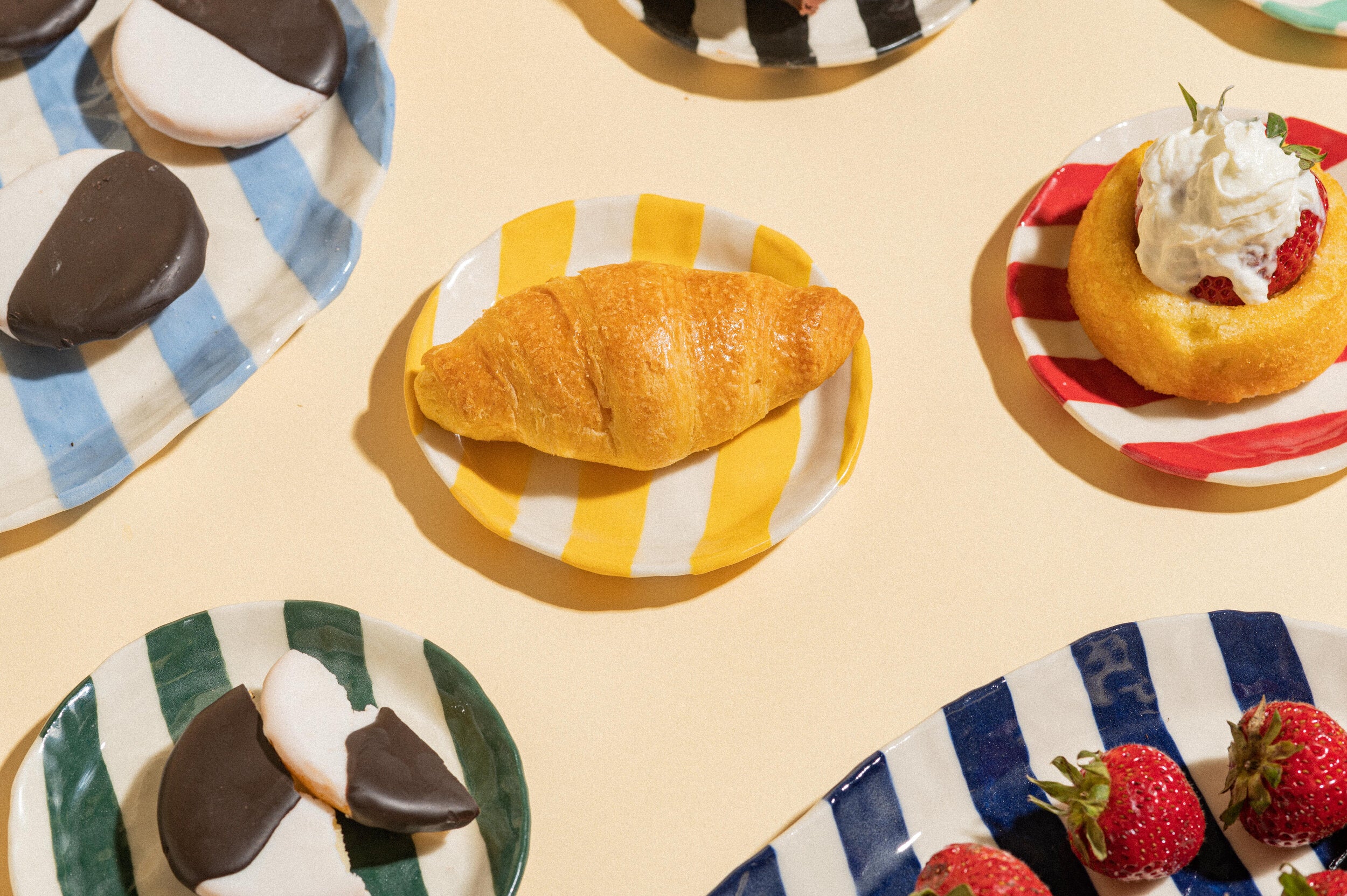 Painted Ribbon Plates