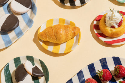 Painted Ribbon Plates