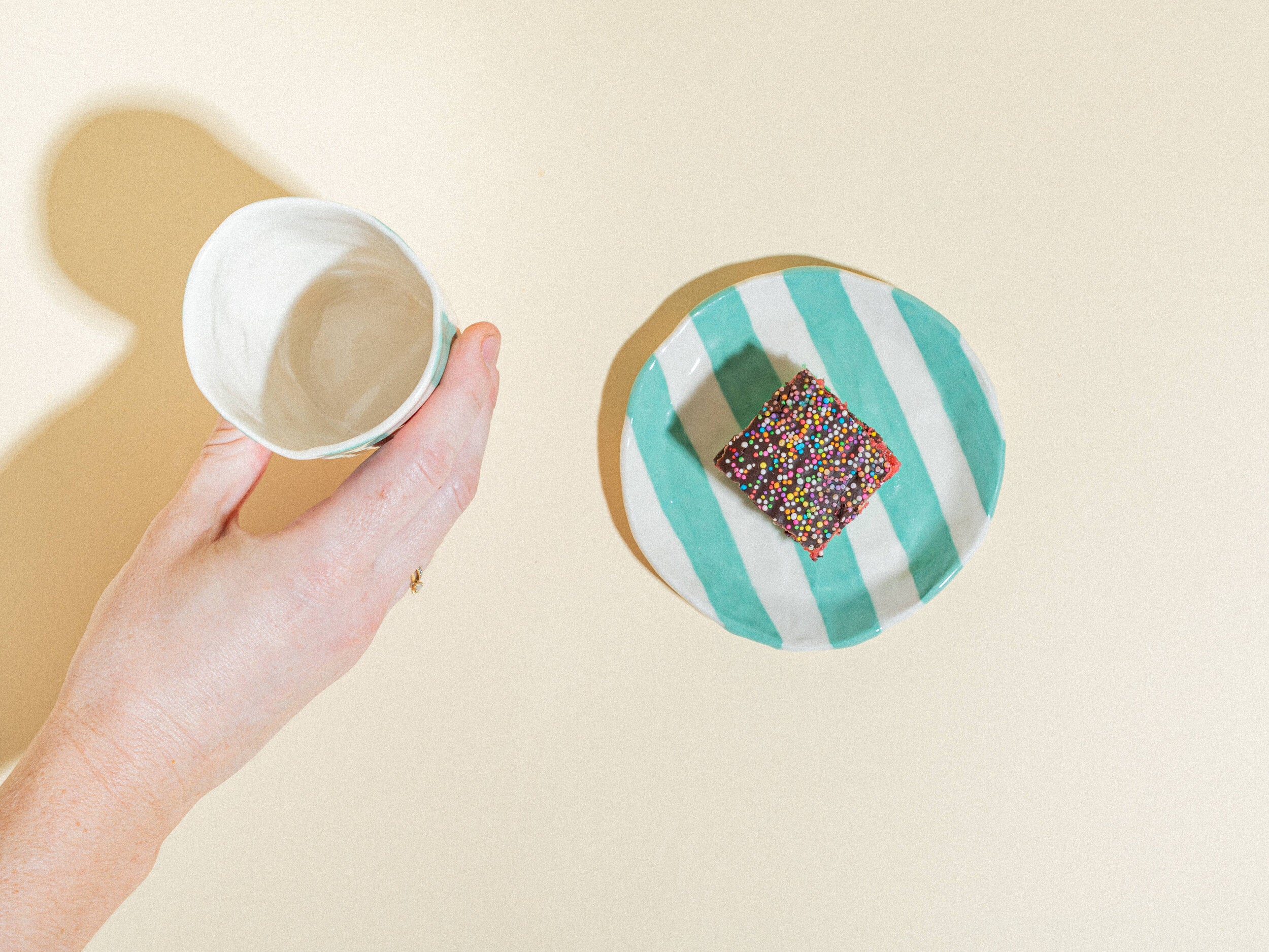 Painted Ribbon Plates