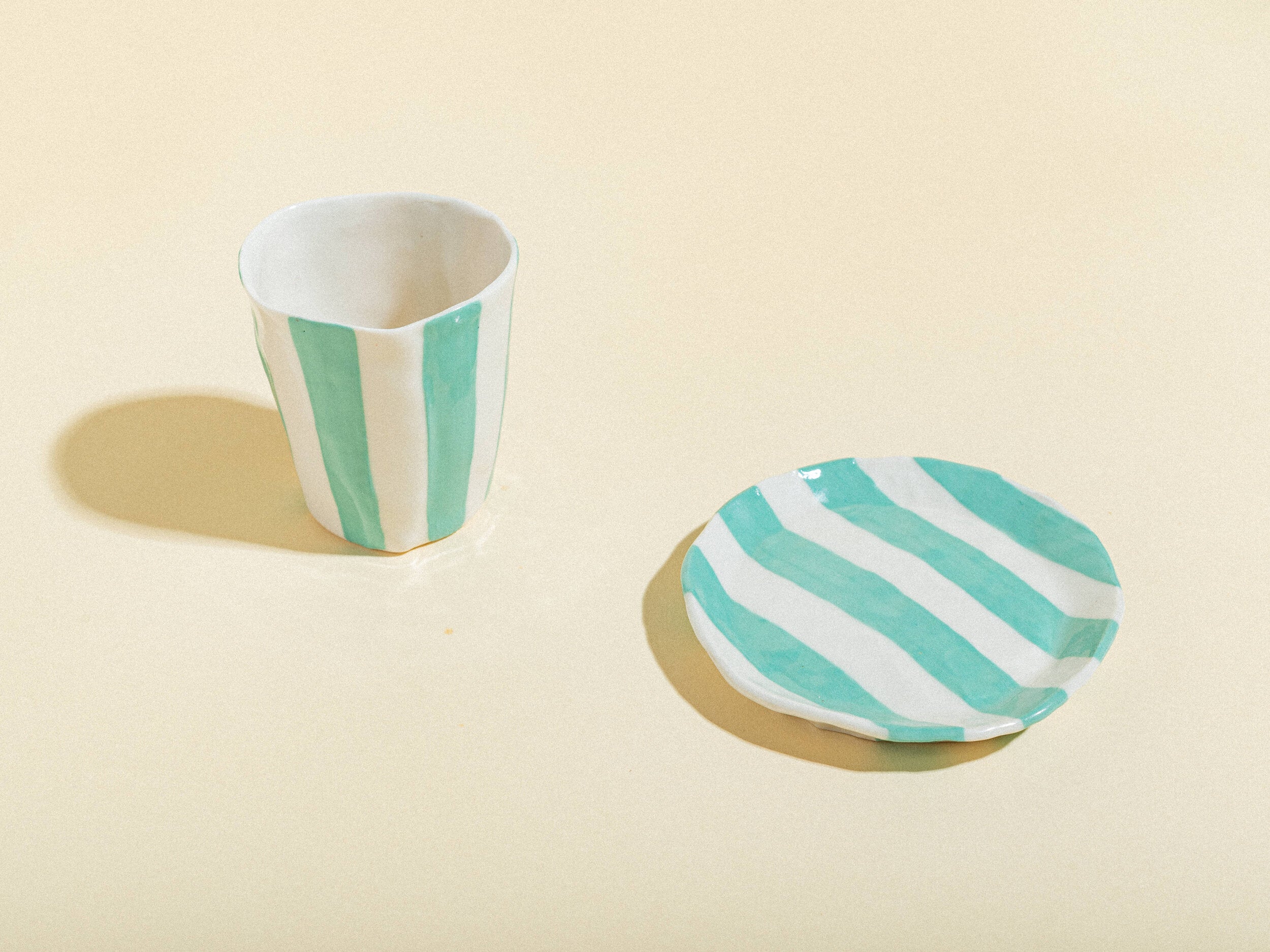 Painted Ribbon Plates