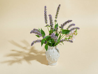 Creamy Tear Drop Vase