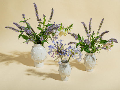 Creamy Tear Drop Vase