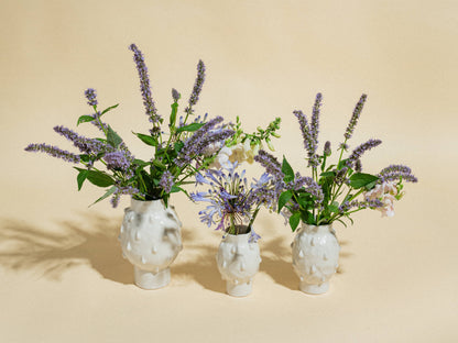 Creamy Tear Drop Vase