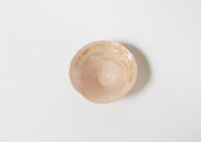 Ballet Pinch Pot with 3 mother of pearl stripes