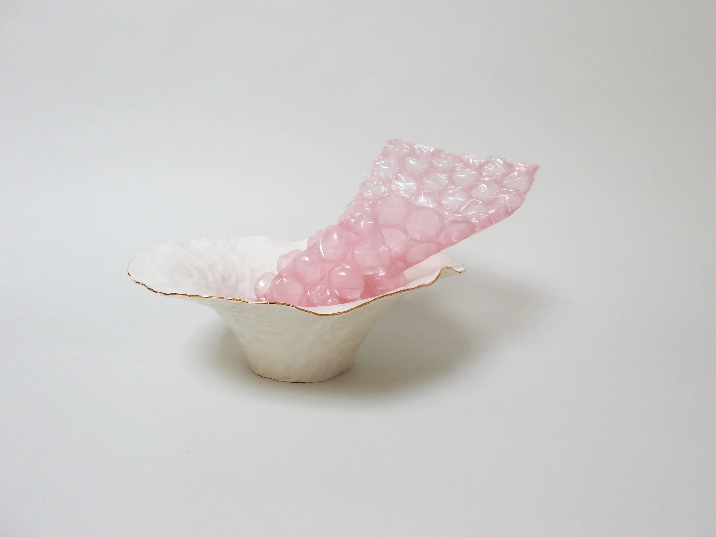 1,000 Pinches Porcelain Bowl with Gold Rim