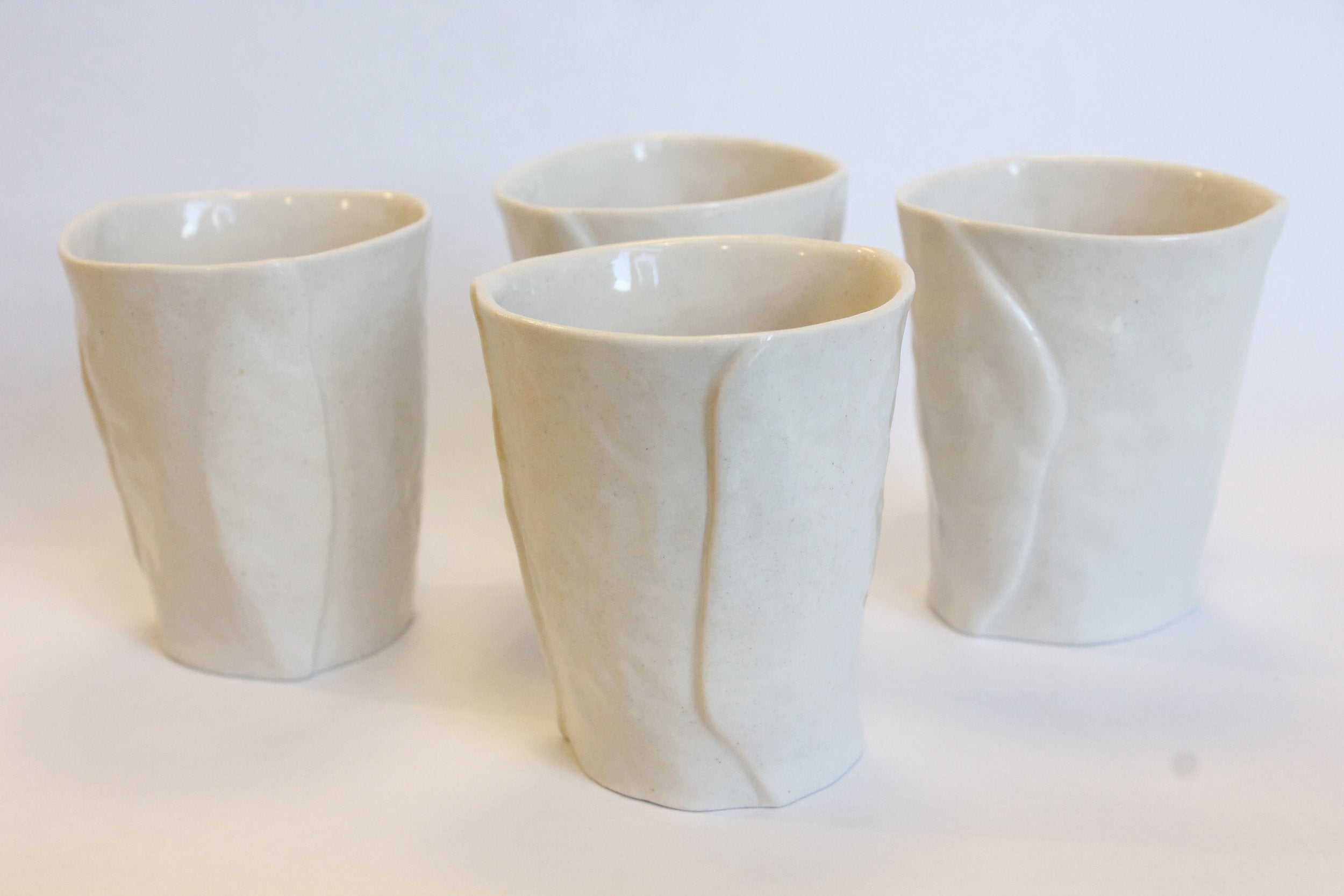 Set of 4 Porcelain Wine Cups