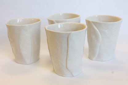 Set of 4 Porcelain Wine Cups