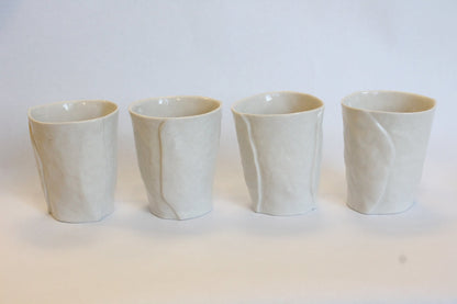 Set of 4 Porcelain Wine Cups