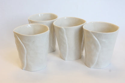 Set of 4 Porcelain Wine Cups