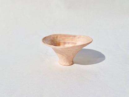 Ballet Pinch Pot with 3 mother of pearl stripes