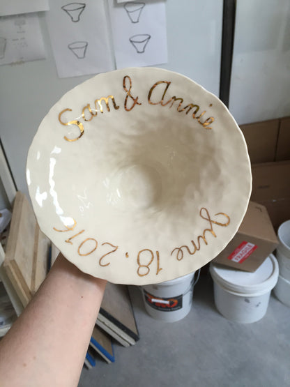 Custom Wedding Bowl
